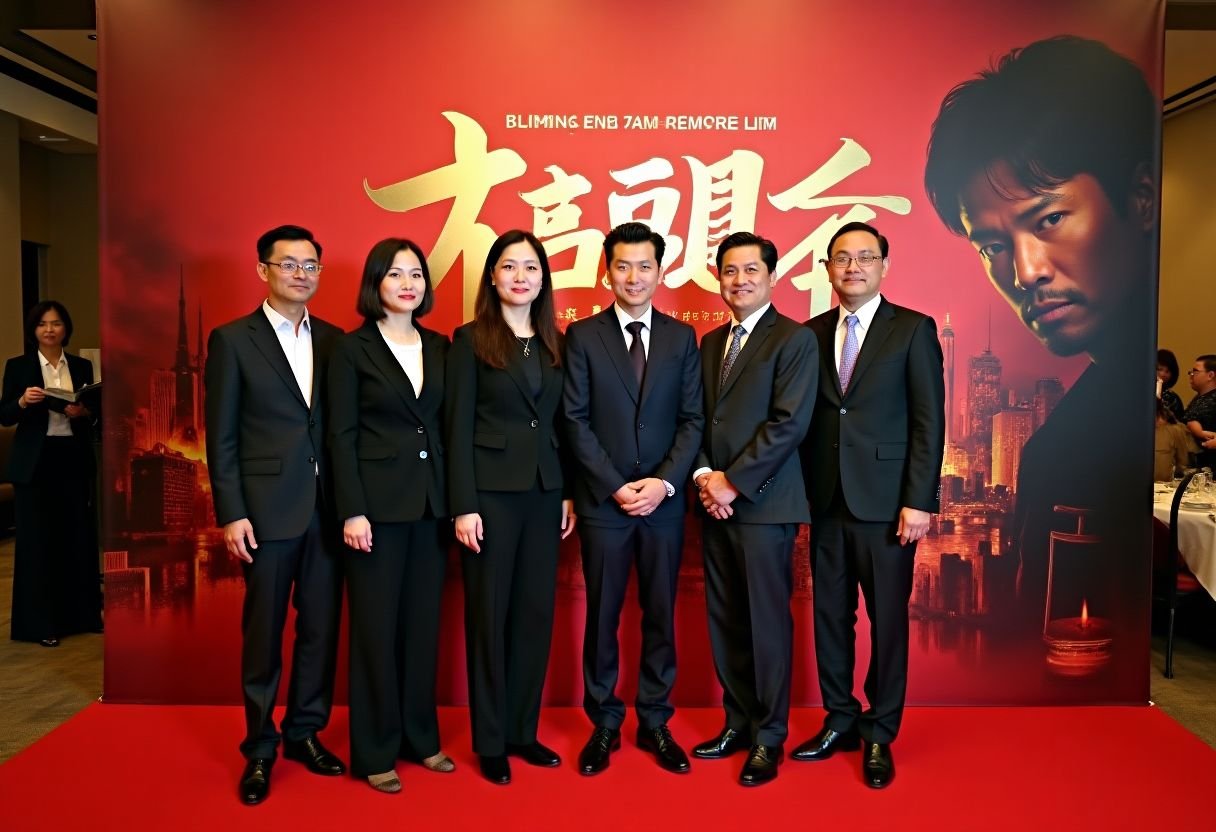 寸止吃瓜电影首映礼现场，主创团队亮相